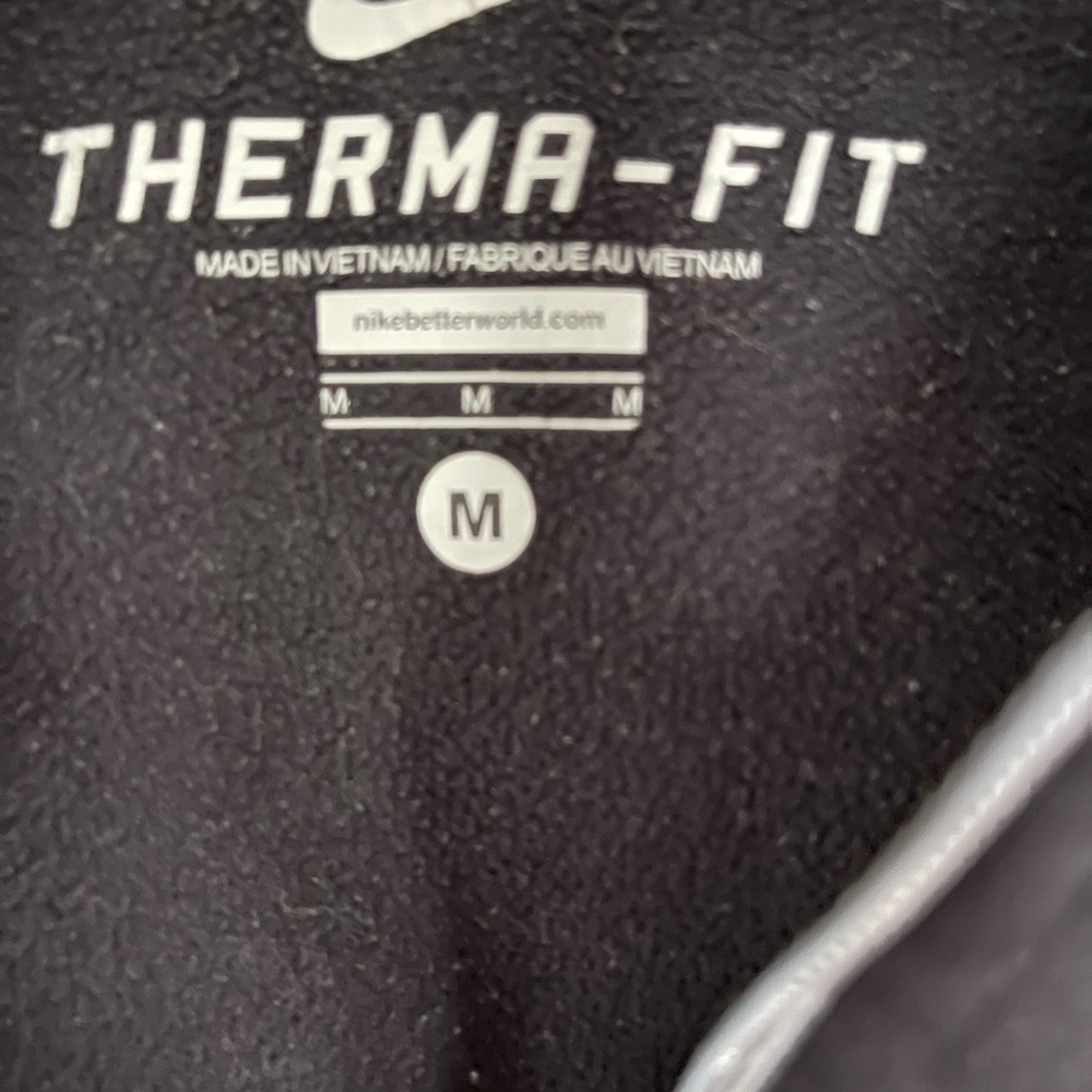 NIKE Men's Therma-Fit 1/4 Zip Pullover Training Black Golf Sweatshirt